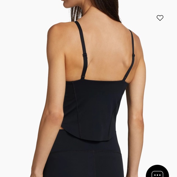 Terez Rhinestone-Embellished Crop Corset Black Top small - Picture 4 of 12